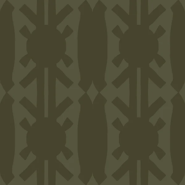 ヴィンテージ苔緑の幾何学的なシームレスなパターン。軍の壁紙とカーキのための2トーンジャングルカモフラージュ｜print. — ストック写真