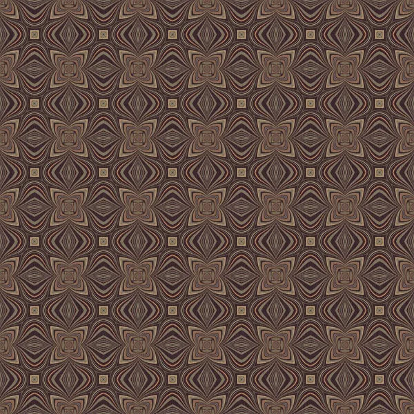 Topraksı renkler altmışlı yılların geometrik pürüzsüz desenli kahverengi tonlarında. Modern vintage geo dokuması tekstil keten mozaik efekti tekrar fayans. 