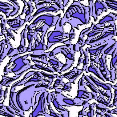 Mor kamuflaj kıvrımları, yılın kusursuz desen dokusu. Ton keten dokusunda renkli bir ton. Kamuflaj kumaş efekti arka planı. Yüksek kalite JPG döşemesi.