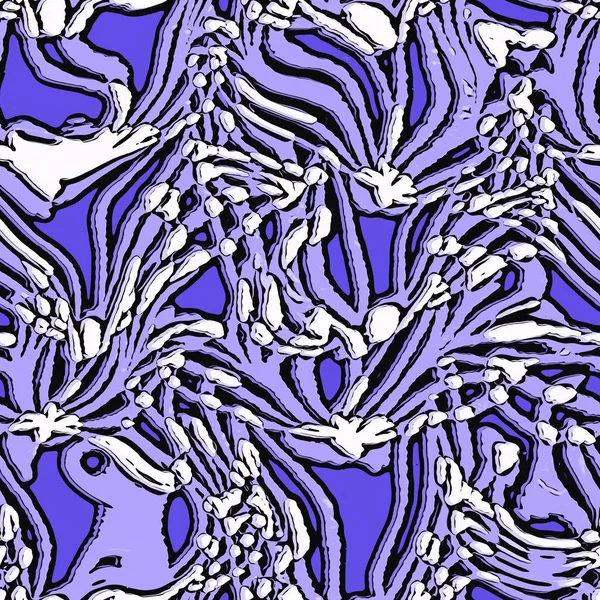 Purple camo swirl very peri color of the year seamless pattern texture. Colorful trend tone on tone linen texture. Camouflage fabric effect background. High quality JPG raster tile. — Stockfoto