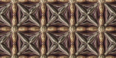 Değişik kahverengi tonlarda, dünyevi renkler, Viktorya dönemi geometrik, pürüzsüz sınır deseni. Modern vintage jeo dokuma kumaş kenar süslemesi. Klasik kurdele pankartı. 