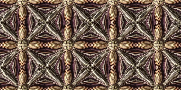 Γήινα χρώματα αντίκες victorian γεωμετρικό αδιάλειπτη μοτίβο των συνόρων σε ποικίλο καφέ τόνο. Σύγχρονη vintage geo υφαντά υφάσματα λινό μπορντούρα. Πανό με κορδέλα. — Φωτογραφία Αρχείου