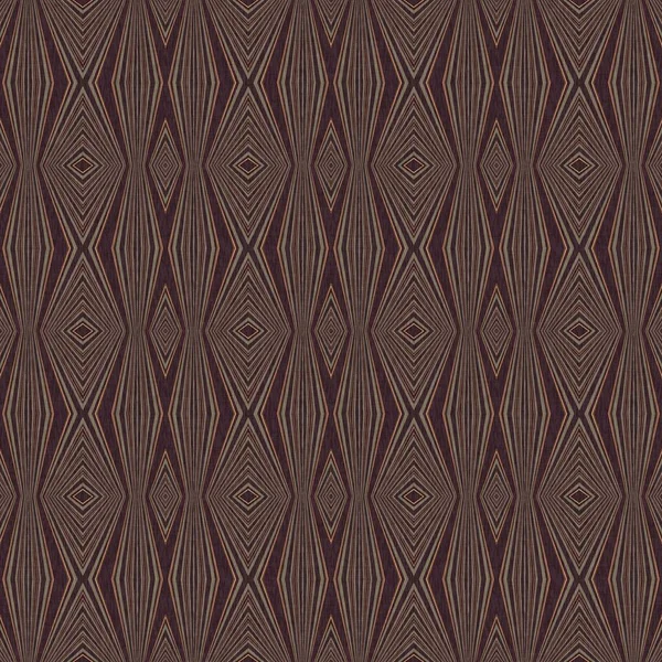 Earthy colours retro sextiotalets geometriska sömlösa mönster i brokiga bruna toner. Modern vintage geo vävd textil linne mosaik effekt upprepa kakel. — Stockfoto