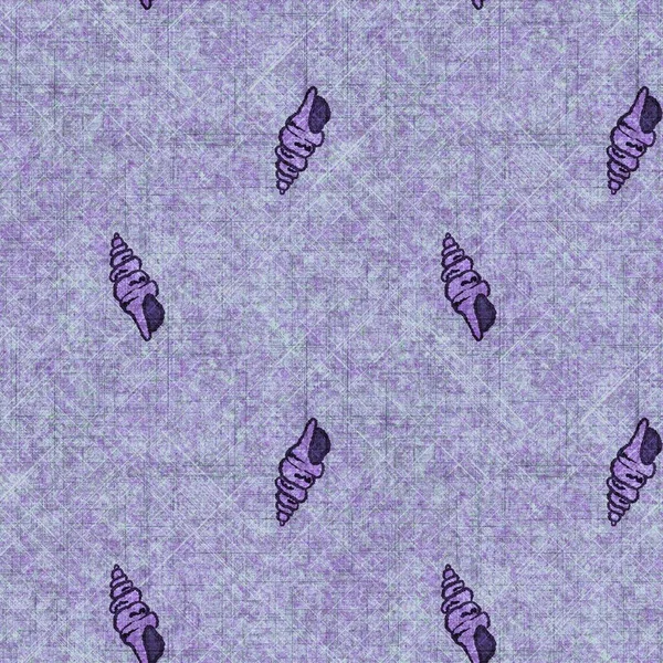 Deniz kabuğu dikişsiz, el yapımı keten desenli. Organik deniz yaşamı, yumuşak mobilya ve yastık fırlatmak için ton tasarımı üzerine doğal bir ton. Modern mor okyanus ev dekorasyonu.