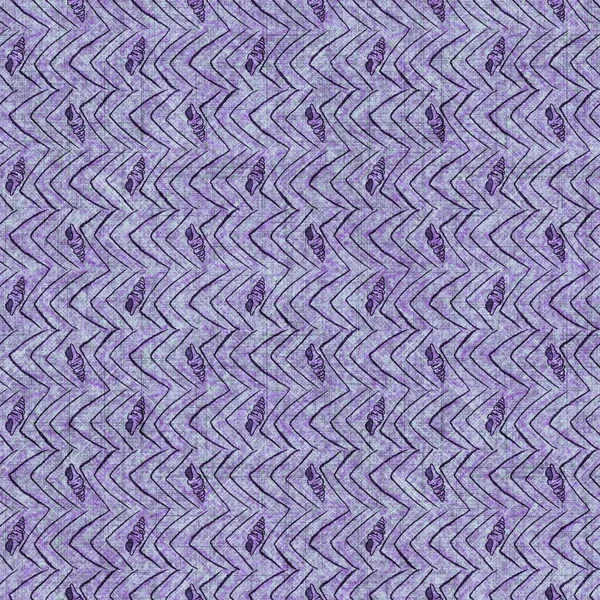 Seashell seamless hand drawn linen style pattern. Organic marine life natural tone on tone design for throw pillow, soft furnishing. Modern purple coastal ocean home decor. — стоковое фото