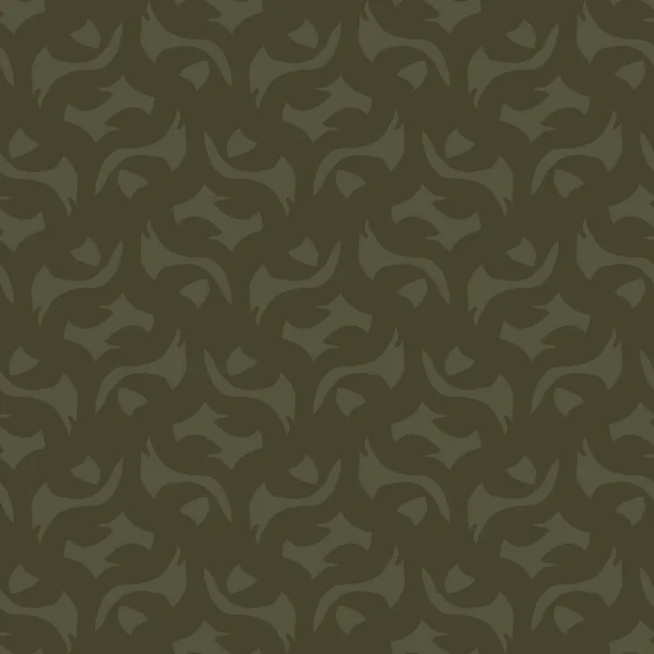 Vintage moss green geometric seamless pattern. Two tone jungle camouflage for military wallpaper and khaki all over print. — Stock Photo, Image