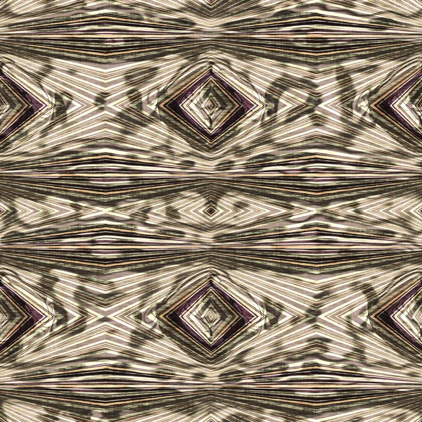 Colori terrosi Victorian antico modello geometrico senza cuciture nei toni del marrone variegato. Moderno vintage geo tessuto tessile lino effetto mosaico ripetizione piastrelle. — Foto Stock