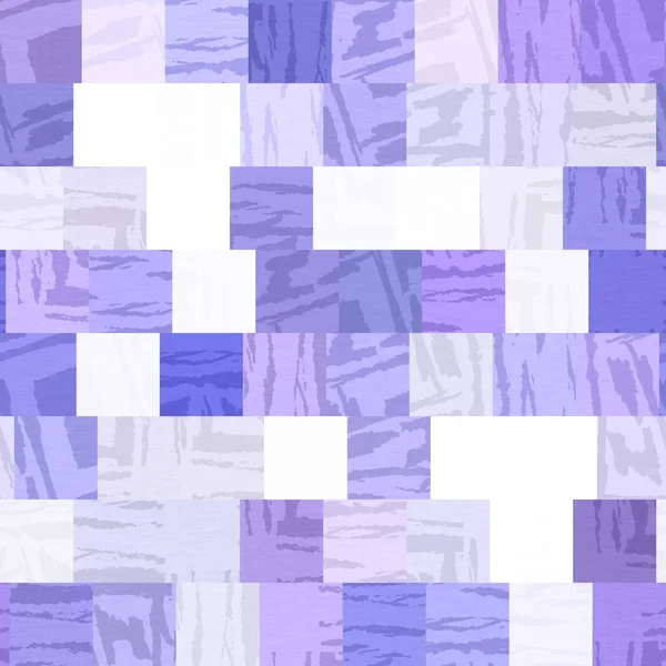 Zufällige Flickwerk lila Mosaik Pixelraster nahtlose Muster. Moderne geometrische quadratische Form Fliese Trend Textur. Farbe des Jahres 2022 gerastert Hintergrund. Hochwertige jpg-Rasterkachel. — Stockfoto