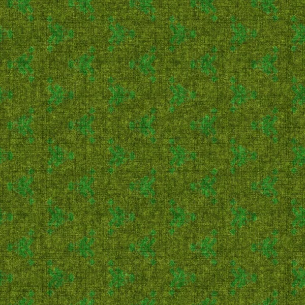 Retro 1960 style green printed pattern in seamless repeat. Vintage mid century forest moss tone on tone for soft furnishing cover. Nature geometric masculine design. — Stock Photo, Image