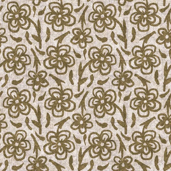 Sepia neutral botanical leaf seamless linen style pattern. Organic natural tone on tone foliage design for throw pillow, soft furnishing. Modern beige brown neutral home decor textile swatch.