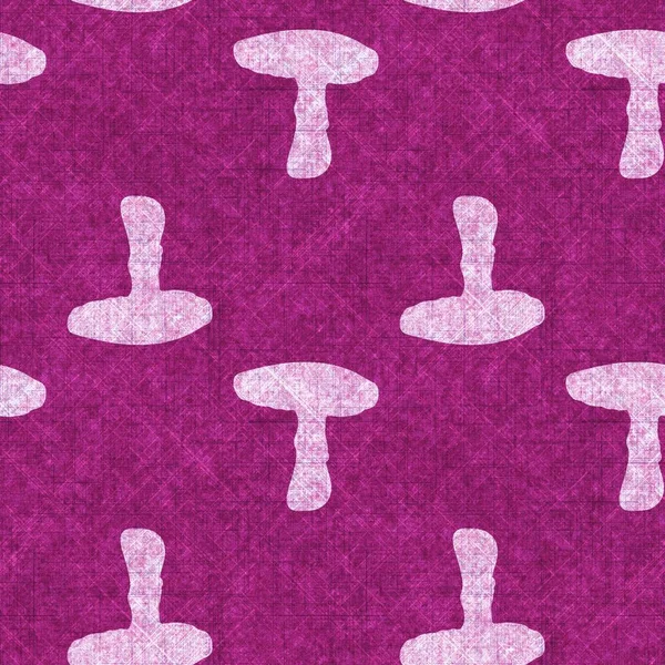 Mantar pembesi kumaş dokusu deseni. Kusursuz örülmüş orman mantarı dekoru desenli tuval sonbaharı. .