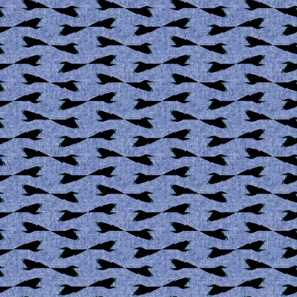 Denim stijl geometrische doek effect naadloze textuur materiaal. Mannelijke jeans blauw stijl geverfd patroon. Vervaagd indigo abstract gedrukt ontwerp tegel staal. — Stockfoto