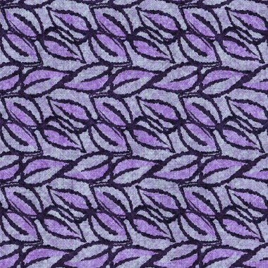 Botanik yaprakları, el işi, keten desenli. Yastık fırlatmak için organik yaprak doğal ses tonu, yumuşak mobilya. Modern mor ev dekorasyonu. 