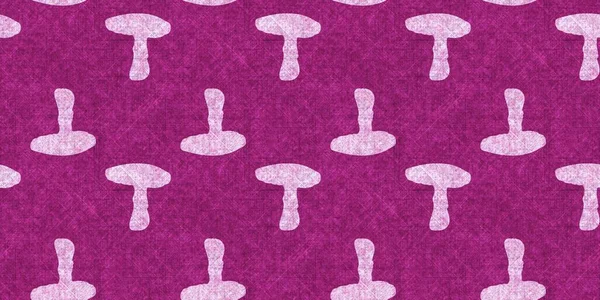 Mantar pembesi kumaş dokusu kenarı etkisi. Kanvas sonbahar kurdelesi için kusursuz örülmüş orman mantarı dekoratif baskısı.