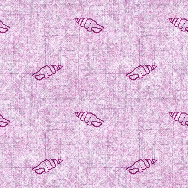 Deniz kabuğu dikişsiz, el yapımı keten desenli. Organik deniz yaşamı, yumuşak mobilya ve yastık fırlatmak için ton tasarımı üzerine doğal bir ton. Modern pembe okyanus ev dekorasyonu.