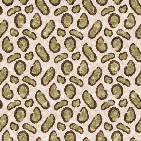 Cute leopard print safari wild animal pattern for babies room decor. Seamless furry brown textured gender neutral print design. — Foto Stock