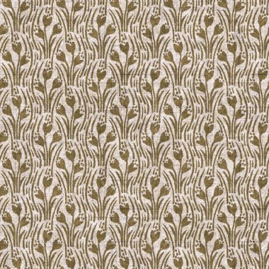 Sepia nötr botanik yaprak dikişsiz keten deseni. Yastık fırlatmak ve mobilya yapmak için organik doğal ton yeşilliği tasarımı. Modern bej kahverengi nötr ev dekorasyonu tekstil kumaşı.