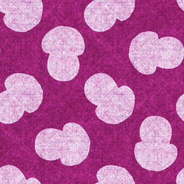 Mantar pembesi kumaş dokusu deseni. Kusursuz örülmüş orman mantarı dekoru desenli tuval sonbaharı. .