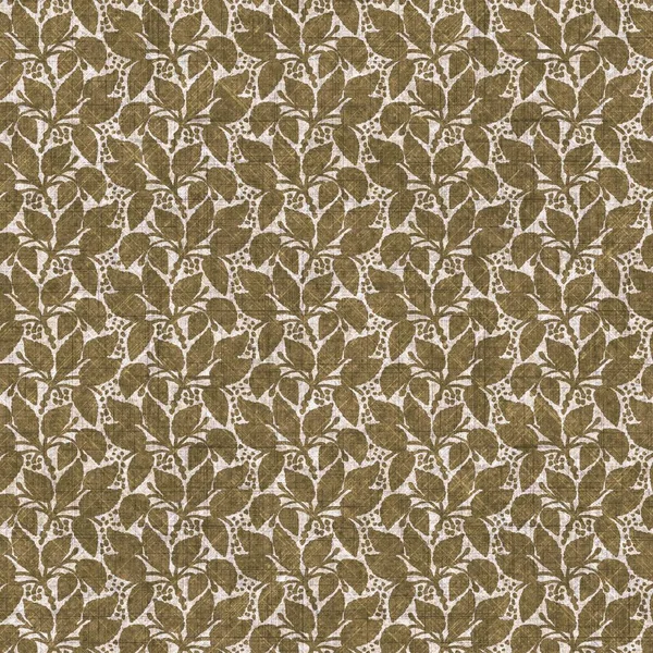 Sepia feuille botanique neutre motif de style lin sans couture. Bio ton sur ton design de feuillage naturel pour coussin jetable, ameublement doux. Moderne beige marron neutre décor maison textile swatch. — Photo