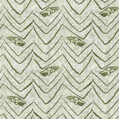 Deniz kabuğu dikişsiz, el yapımı keten desenli. Organik deniz yaşamı, yumuşak mobilya ve yastık fırlatmak için ton tasarımı üzerine doğal bir ton. Modern yeşil okyanus ev dekorasyonu.