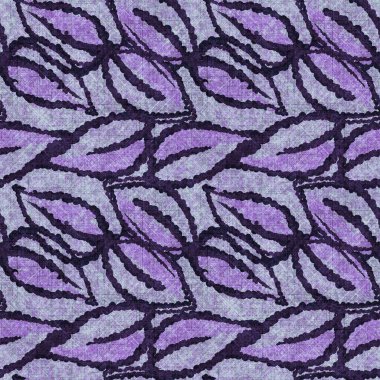 Botanik yaprakları, el işi, keten desenli. Yastık fırlatmak için organik yaprak doğal ses tonu, yumuşak mobilya. Modern mor ev dekorasyonu. 