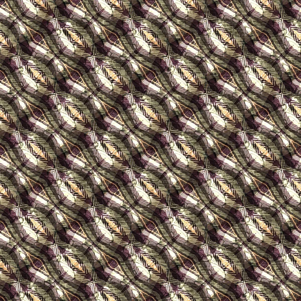 Земляные цвета викторианский античный геометрический бесшовный рисунок в различных коричневых тонах. Современный винтажный геотканый текстильный эффект мозаики. — стоковое фото