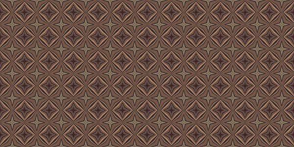 Topraksı renkler 60 'ların gerisinde geometrik, pürüzsüz sınır deseni, kahverengi tonda. Modern vintage jeo dokuma kumaş kenar süslemesi. Klasik kurdele pankartı. 