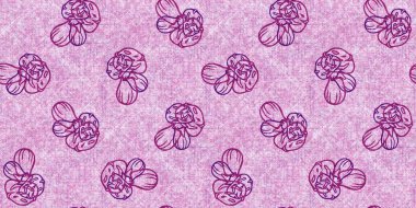 Mantar pembesi kumaş dokusu kenarı etkisi. Kanvas sonbahar kurdelesi için kusursuz örülmüş orman mantarı dekoratif baskısı.