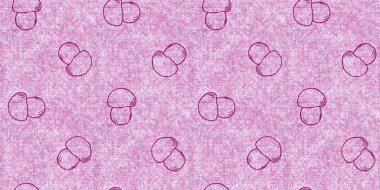 Mantar pembesi kumaş dokusu kenarı etkisi. Kanvas sonbahar kurdelesi için kusursuz örülmüş orman mantarı dekoratif baskısı.