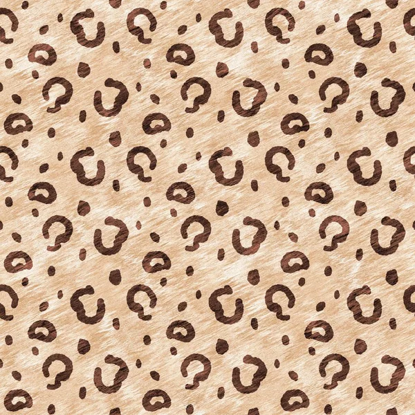 Cute safari leopard print wild animal pattern for babies room decor. Seamless spot furry brown textured gender neutral print design. — Foto Stock