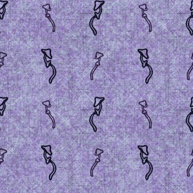 Mantarsız el yapımı keten desenli. Organik mantarlar, yastık fırlatmak için doğal ton tasarımı, yumuşak mobilyalar. Modern mor ormanlık ev dekorasyonu. 