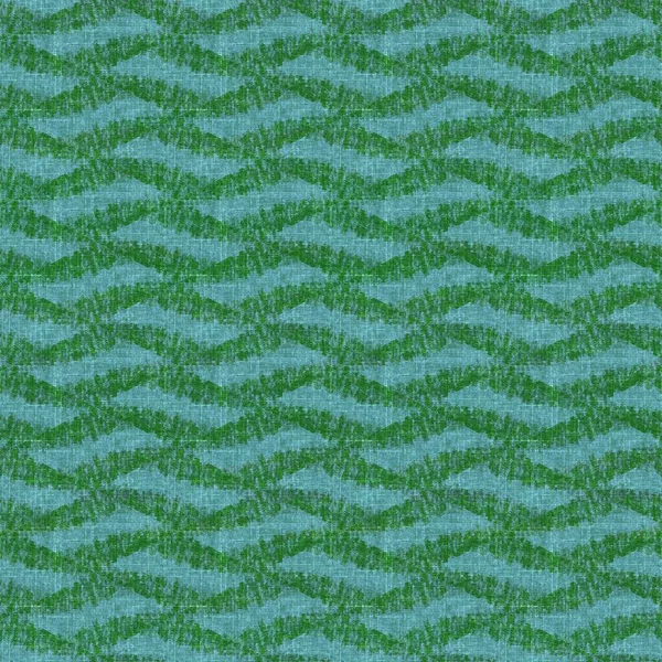 Retro 1960 style green printed pattern in seamless repeat. Vintage mid century forest moss tone on tone for soft furnishing cover. Nature geometric masculine design. — Stock Photo, Image