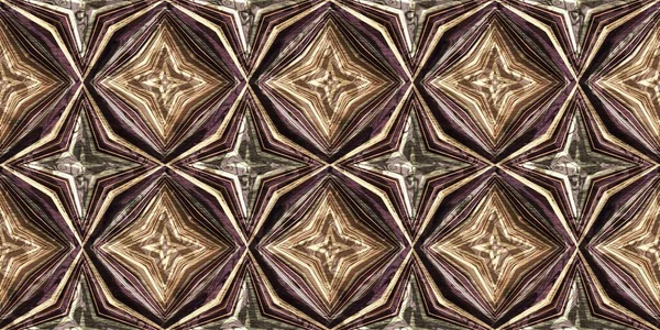 Earthy Colours Antique Victorian Geometric Seamless Border Pattern Variegated Brown — Stock Photo, Image