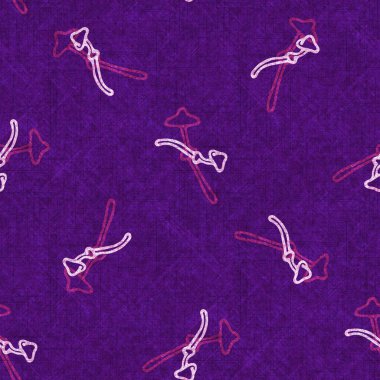 Mantarsız el yapımı keten desenli. Organik mantarlar, yastık fırlatmak için doğal ton tasarımı, yumuşak mobilyalar. Modern mor ormanlık ev dekorasyonu