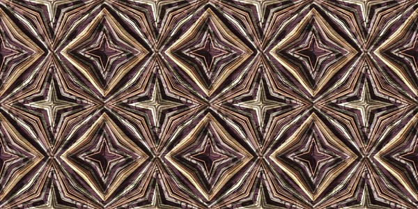 Earthy Colours Antique Victorian Geometric Seamless Border Pattern Variegated Brown — Stock Photo, Image