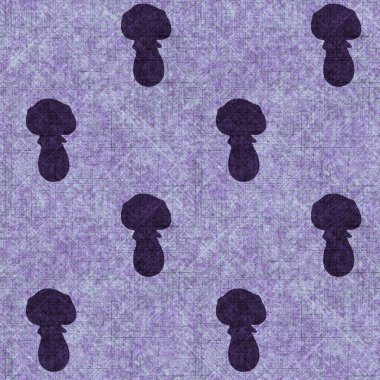 Mantarsız el yapımı keten desenli. Organik mantarlar, yastık fırlatmak için doğal ton tasarımı, yumuşak mobilyalar. Modern mor ormanlık ev dekorasyonu