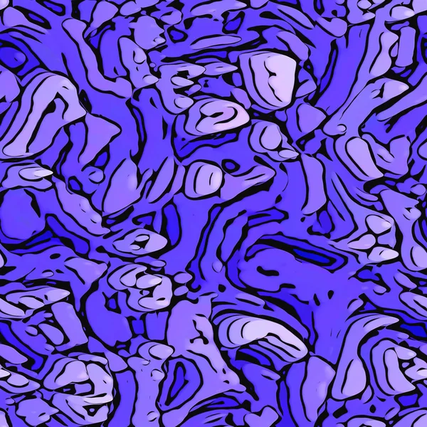 Púrpura Camuflaje Muy Peri Color Del Año Textura Patrón Sin — Foto de Stock