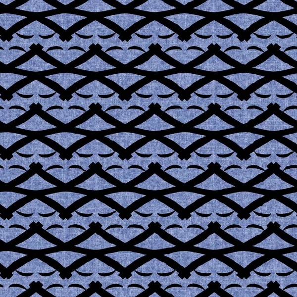 Geometrisches Leinwandmaterial Denim Stil Mit Nahtlosem Texturmaterial Maskuline Jeans Blue — Stockfoto