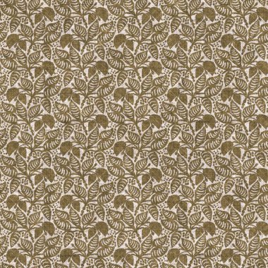 Sepia nötr botanik yaprak dikişsiz keten deseni. Yastık fırlatmak ve mobilya yapmak için organik doğal ton yeşilliği tasarımı. Modern bej kahverengi nötr ev dekorasyonu tekstil kumaşı