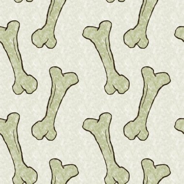 Yeşil el, dinazor kemiğini kusursuz şekilde çizmiş. Bebek yuvası için cinsiyet Nötr Jurasik fosil silueti. Müze, neslin tükenmesi ve tekstil tasarımı için ev dekorasyonu