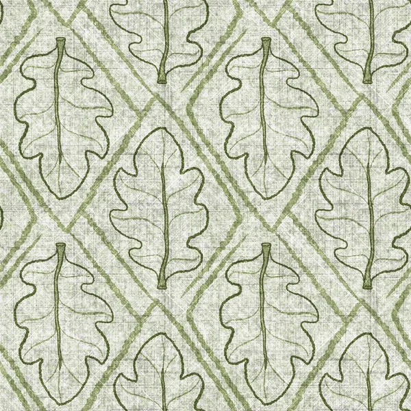 Botanik yaprakları, el işi, keten desenli. Yastık fırlatmak için organik yaprak doğal ses tonu, yumuşak mobilya. Modern yeşil ev dekorasyonu