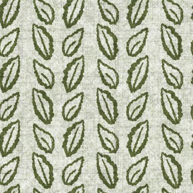 Botanik yaprakları, el işi, keten desenli. Yastık fırlatmak için organik yaprak doğal ses tonu, yumuşak mobilya. Modern yeşil ev dekorasyonu