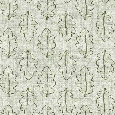 Botanik yaprakları, el işi, keten desenli. Yastık fırlatmak için organik yaprak doğal ses tonu, yumuşak mobilya. Modern yeşil ev dekorasyonu