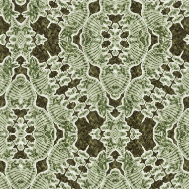Green triceratops dinosaur fossil bones seamless pattern. Gender Neutral Jurassic silhouette for baby nursery. Gender neutral home decor for museum, extinction and textile design