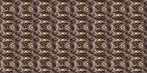 Earthy Colours Antique Victorian Geometric Seamless Border Pattern Variegated Brown — стоковое фото