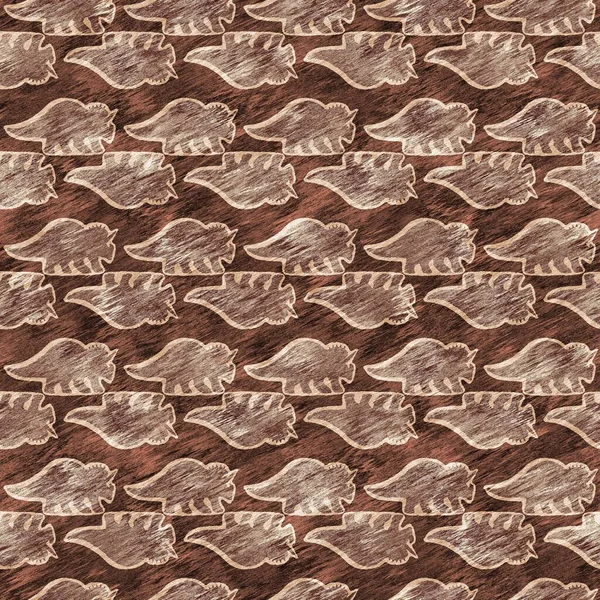 손으로 트리케라톱스의 털없는 패턴입니다 종소명 쥬라기 화석은 양육용 실루엣이다 박물관의 — 스톡 사진