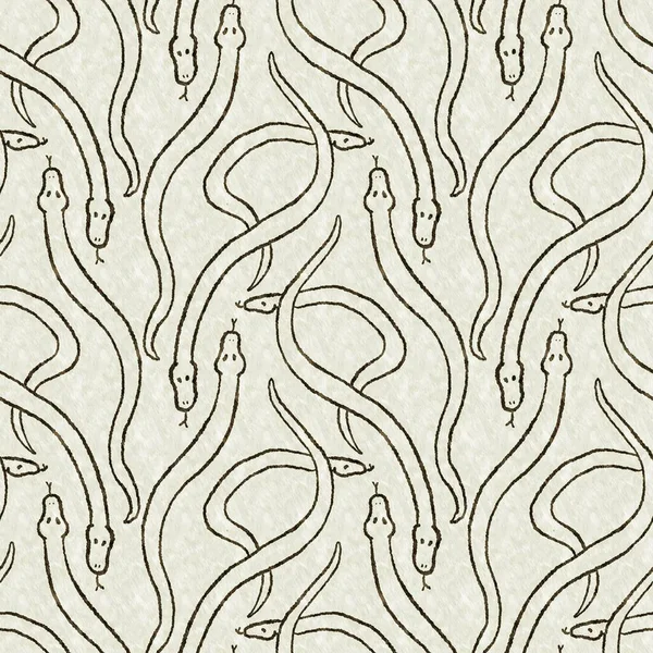 Симпатичные Сафари Змея Диких Животных Шаблон Декора Комнаты Младенцев Зеленая — стоковое фото