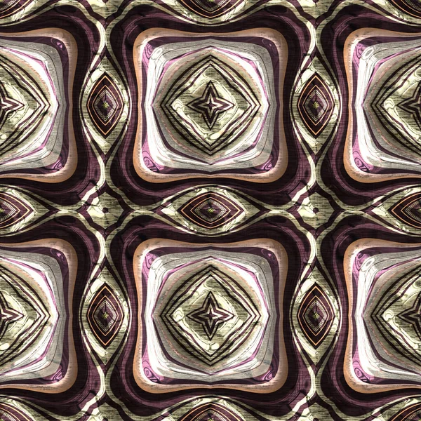 Ziemskie Kolory Wiktoriański Antyczny Geometryczny Bezszwowy Wzór Różnych Odcieniach Brązu — Zdjęcie stockowe