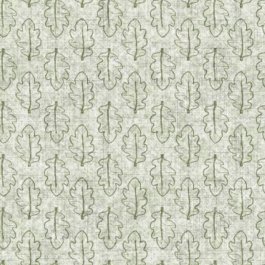 Botanik yaprakları, el işi, keten desenli. Yastık fırlatmak için organik yaprak doğal ses tonu, yumuşak mobilya. Modern yeşil ev dekorasyonu