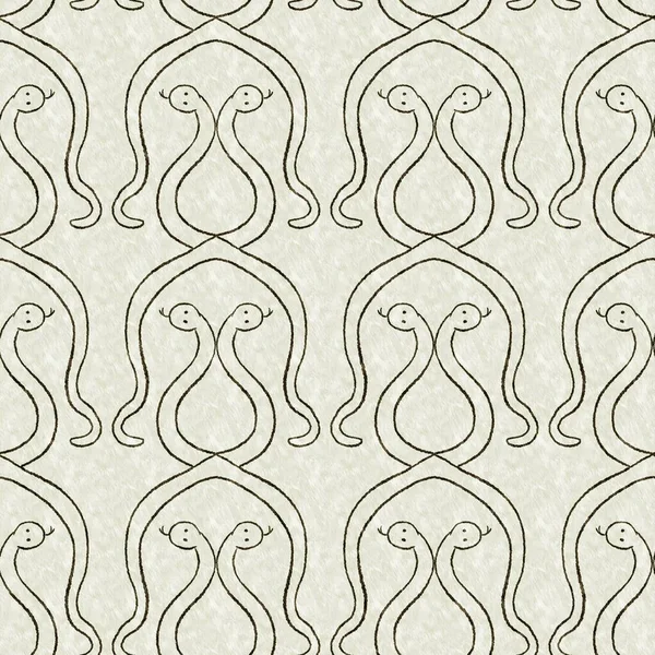 Cute Safari Snake Wild Animal Pattern Babies Room Decor Seamless — Stock Photo, Image